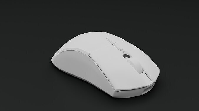 Wireless Mouse Low-poly 3D model