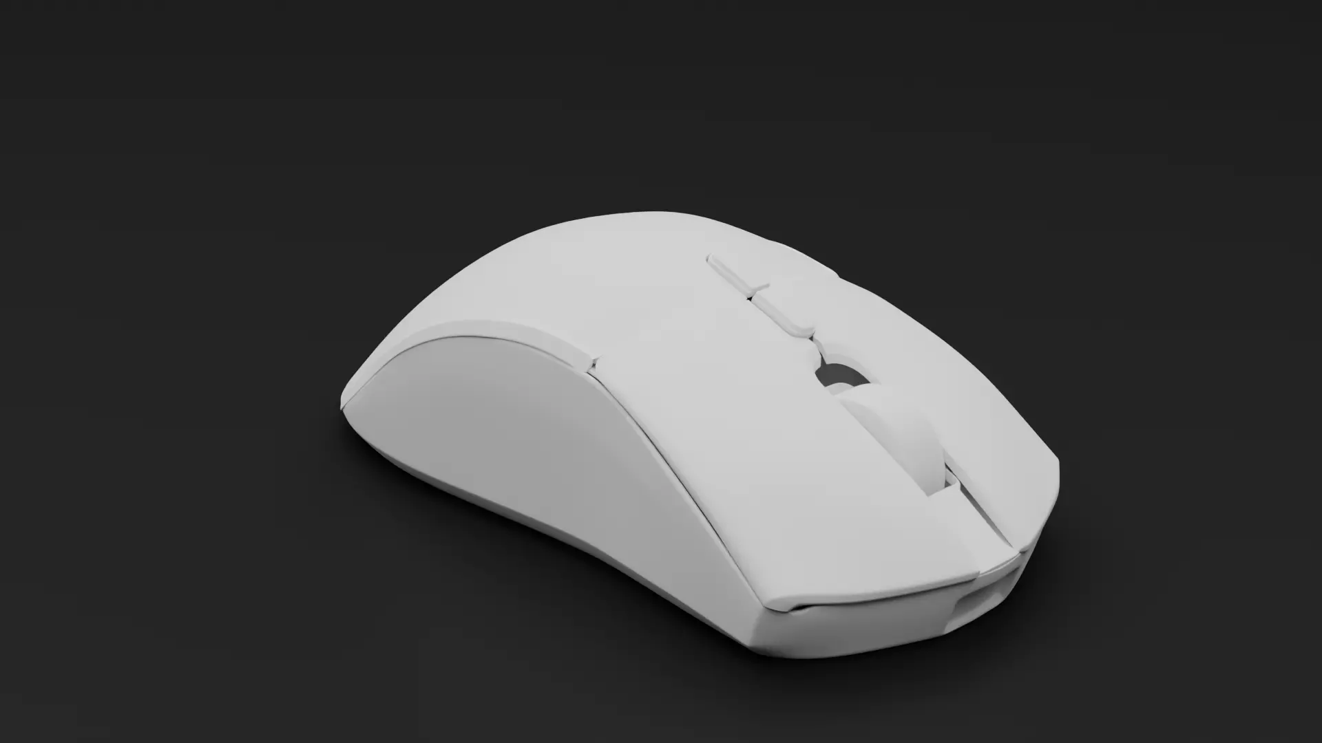Wireless Mouse Low-poly 3D model