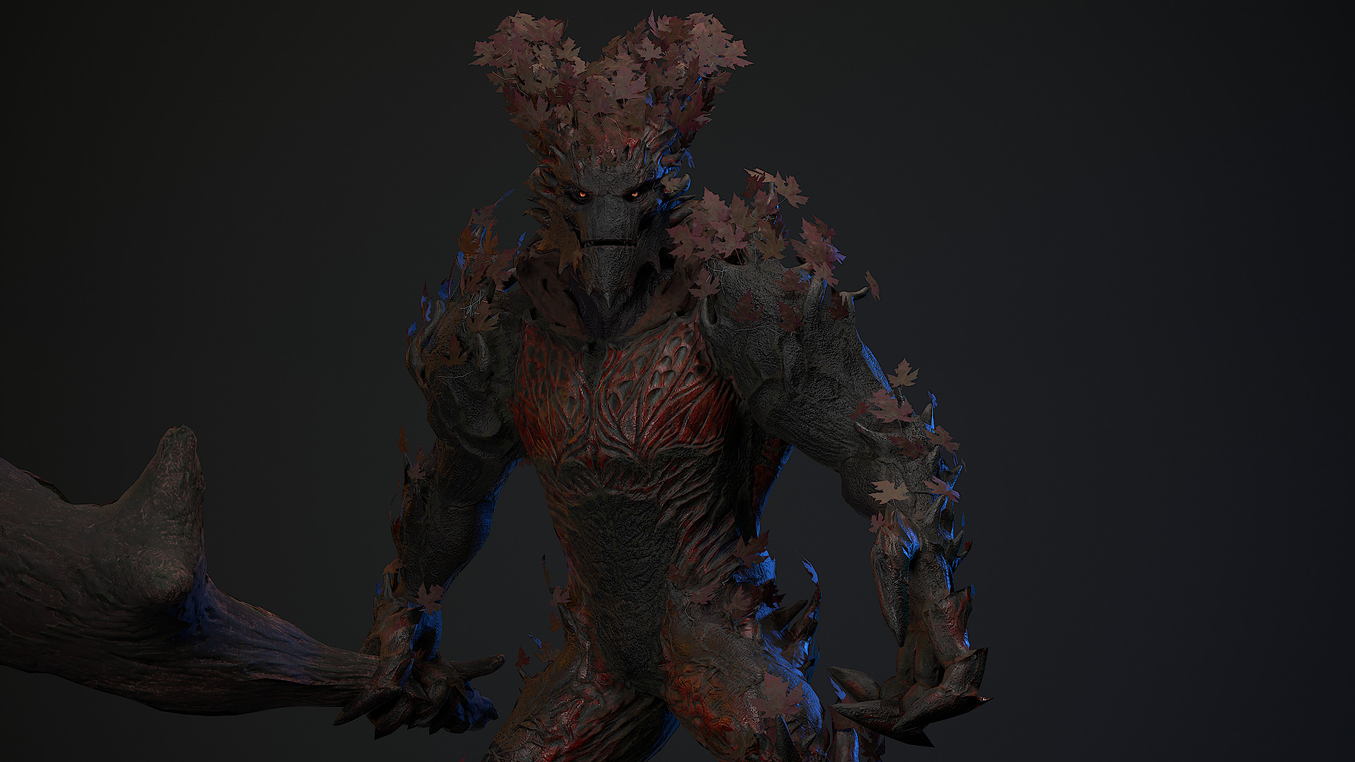 Golem 2 Low-poly 3D model_11