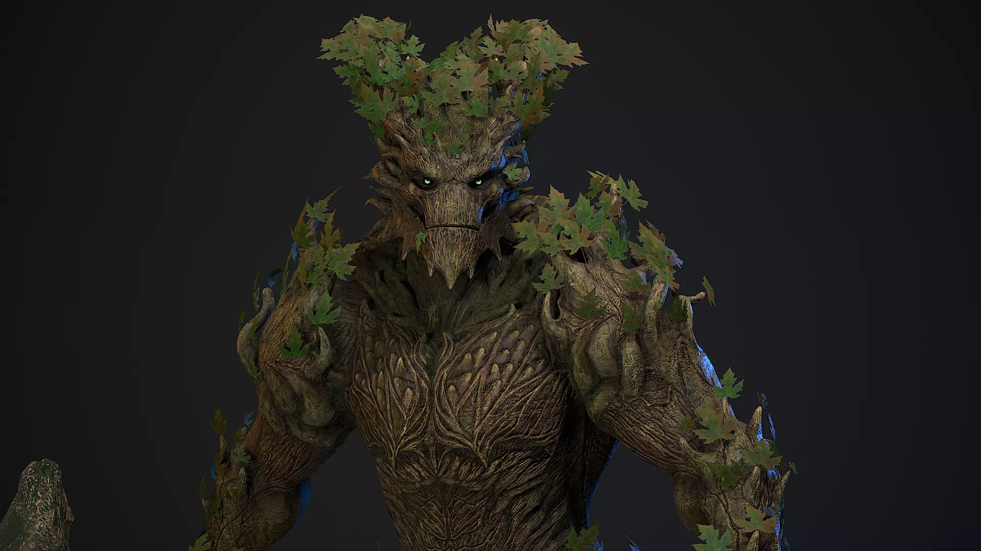 Golem 2 Low-poly 3D model_0