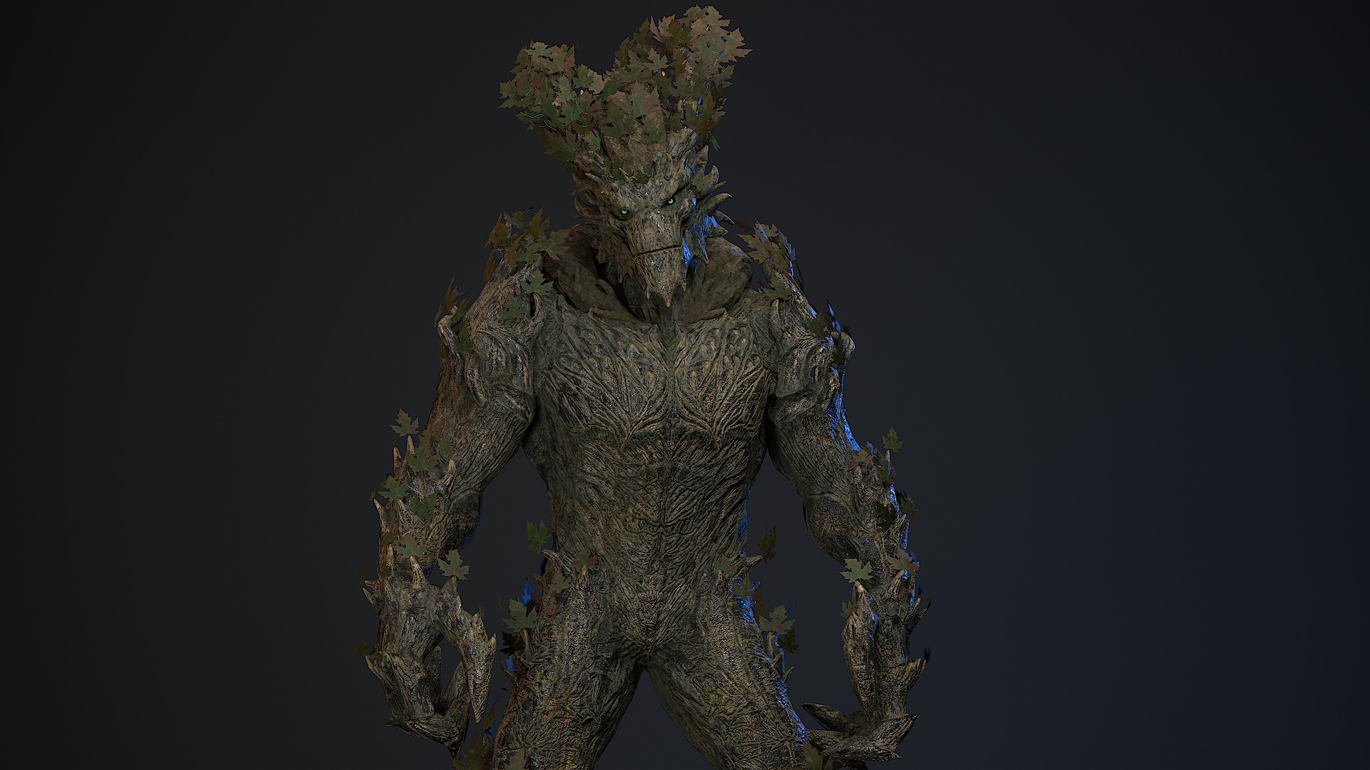 Golem 2 Low-poly 3D model_20