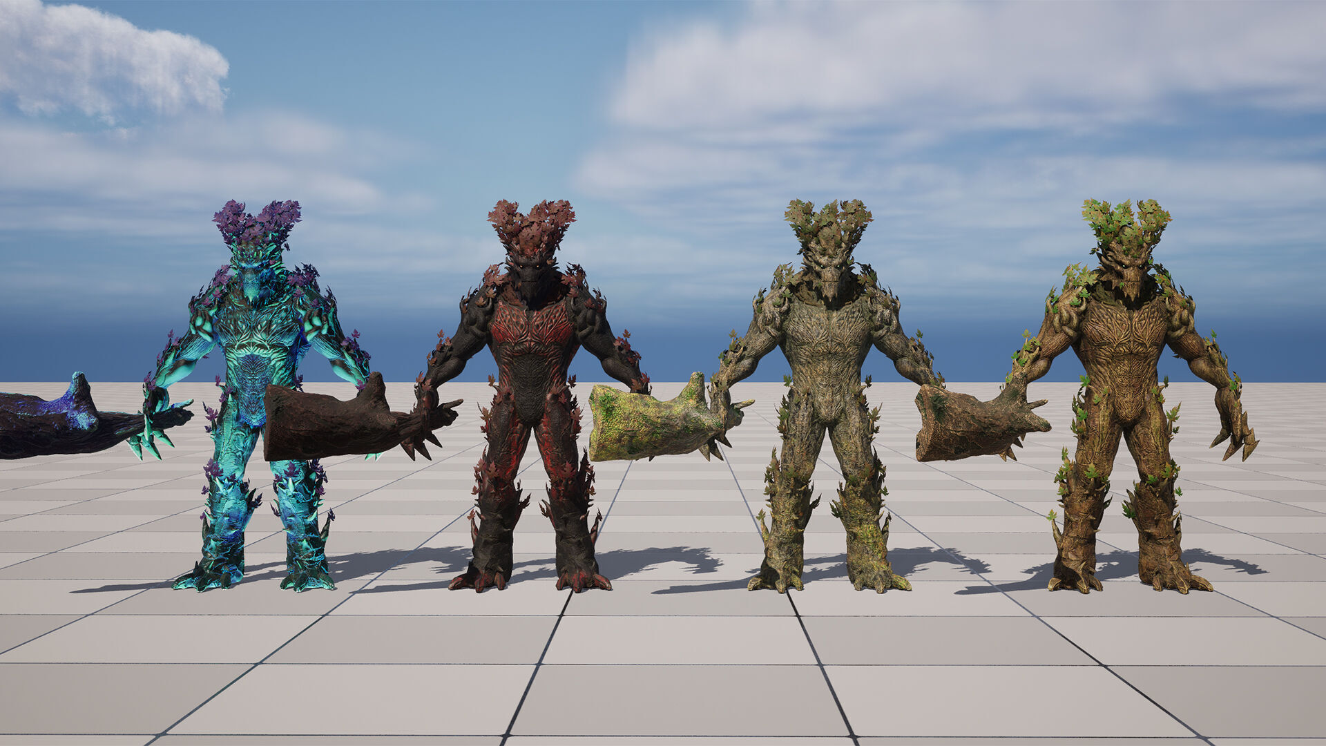 Golem 2 Low-poly 3D model_21