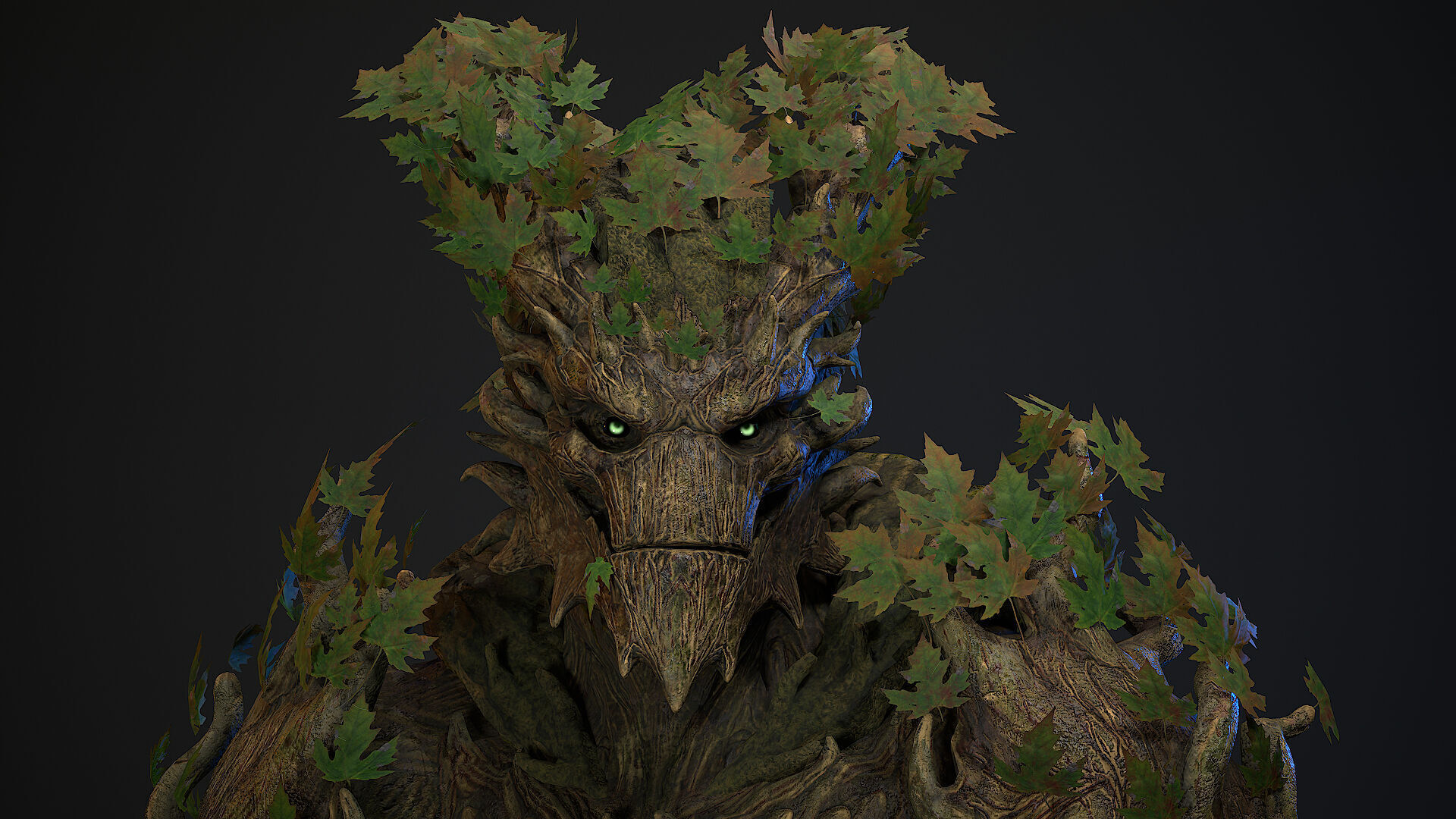 Golem 2 Low-poly 3D model_7