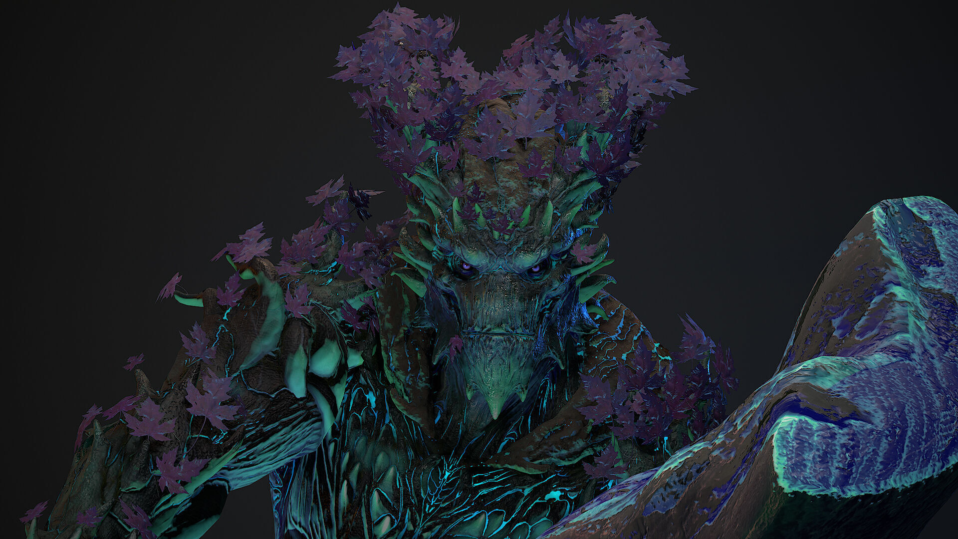 Golem 2 Low-poly 3D model_3