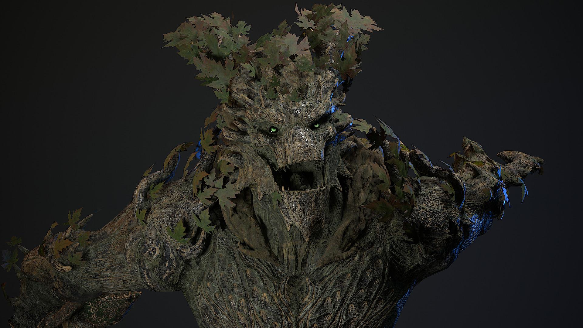 Golem 2 Low-poly 3D model_4