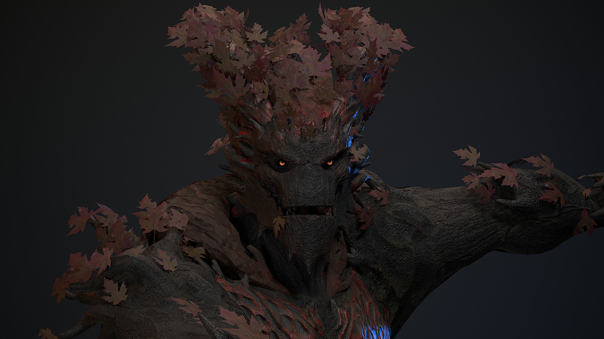 Golem 2 Low-poly 3D model_18