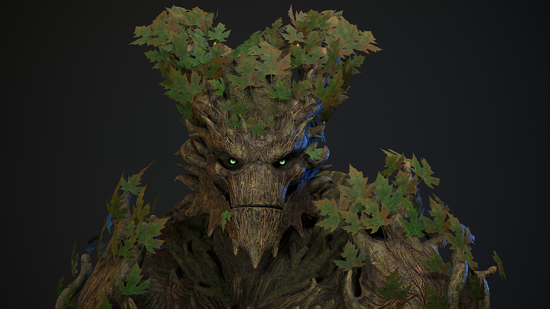 Golem 2 Low-poly 3D model_5