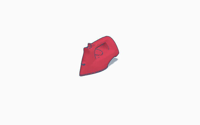 Cordless Clothes Iron 3D Model  STL OBJ FBX 3D print model