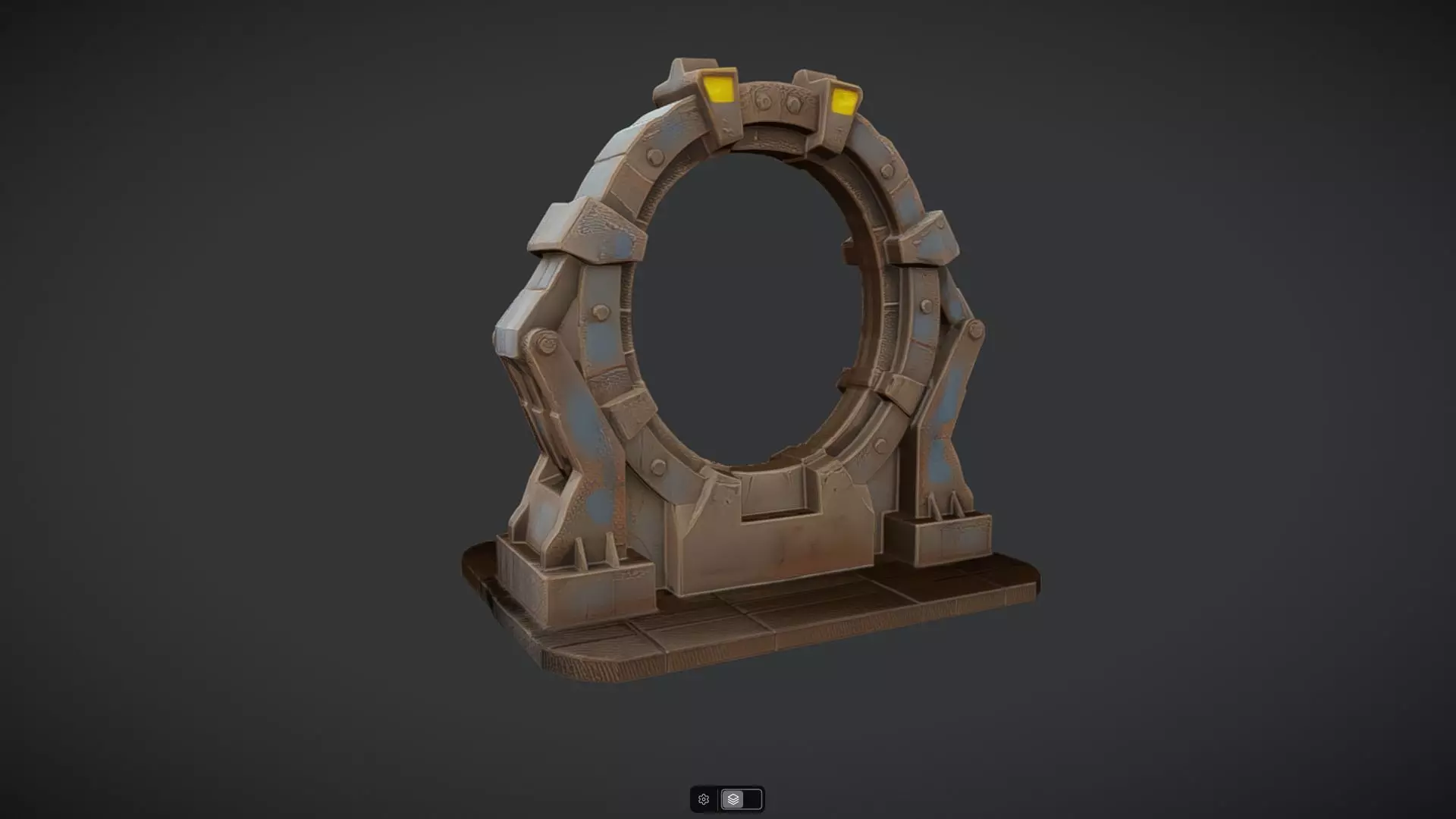 rusty portal 3D model_0