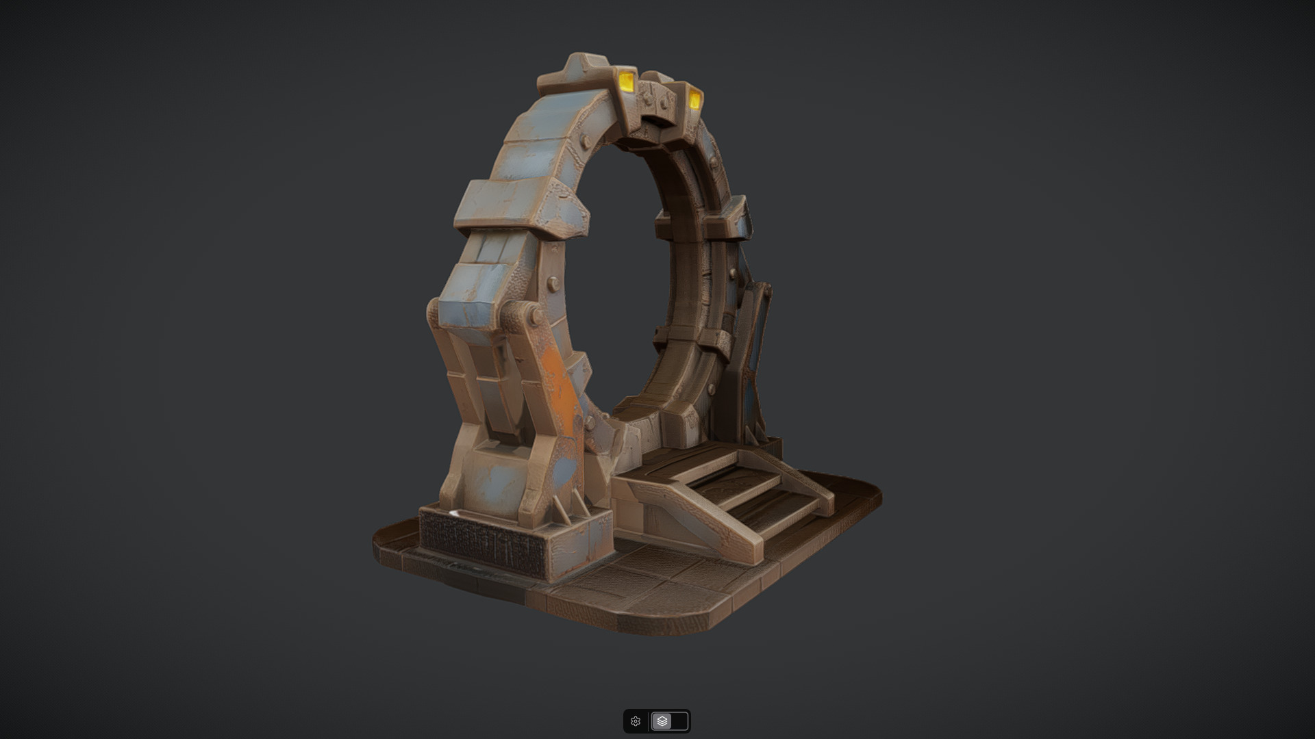 rusty portal 3D model_1