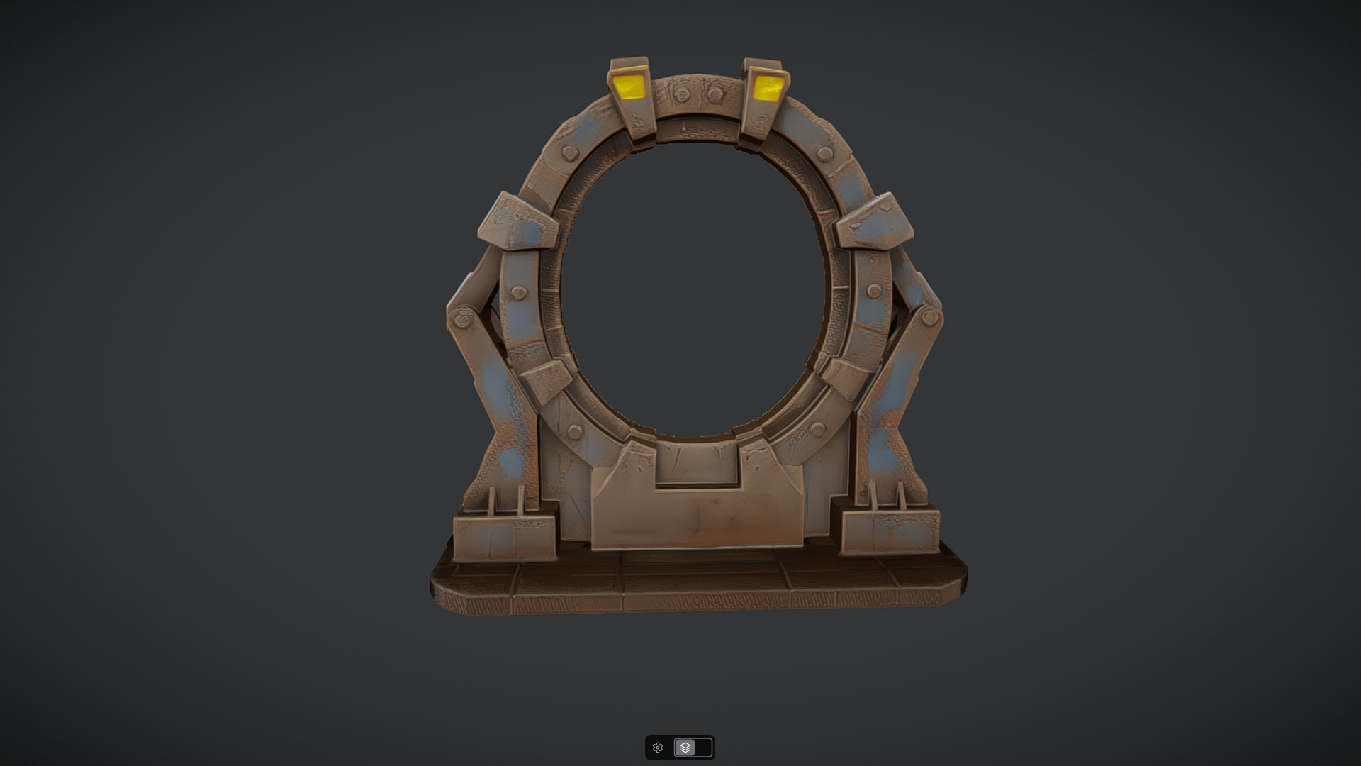 rusty portal 3D model_5