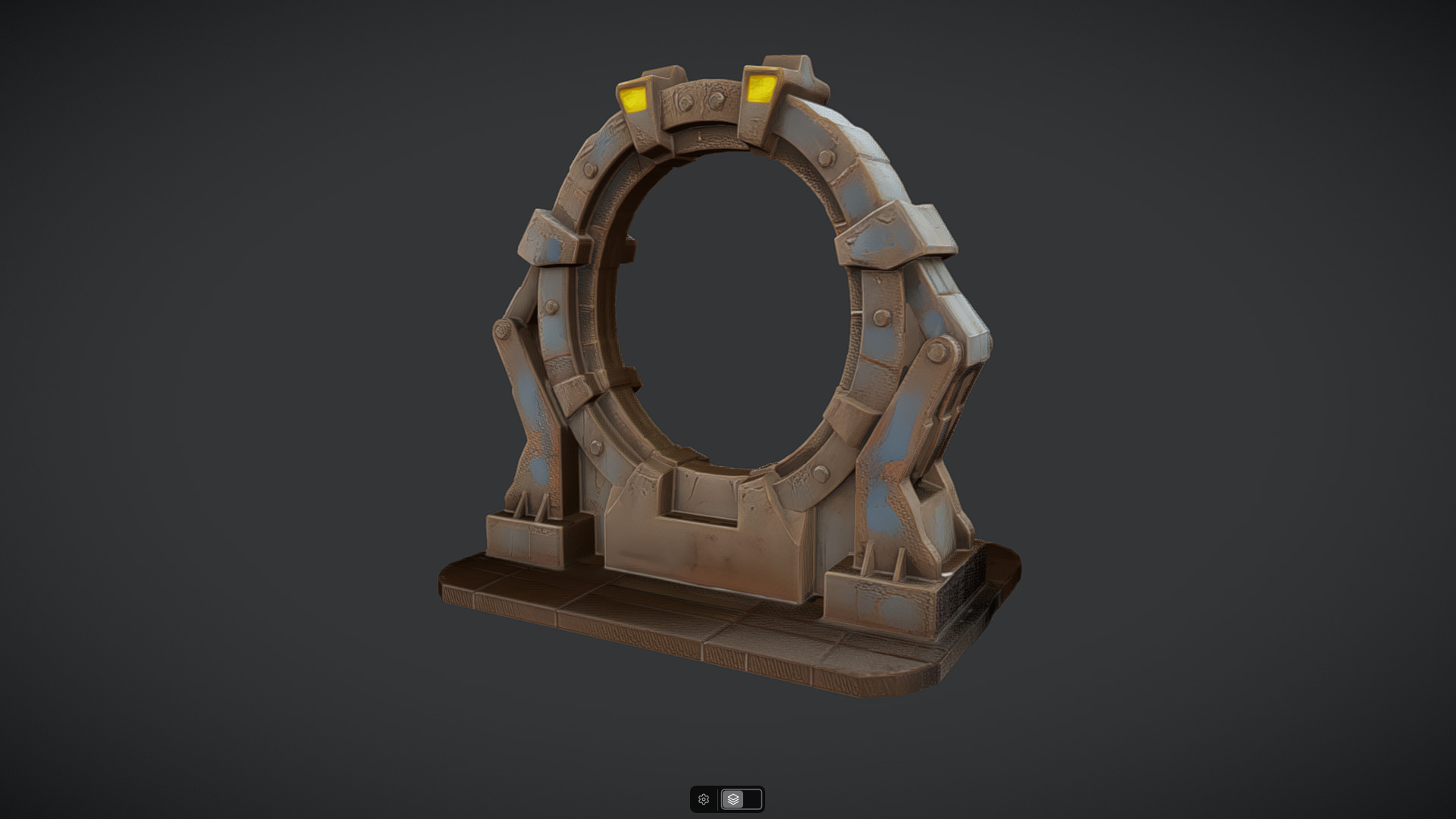 rusty portal 3D model_3