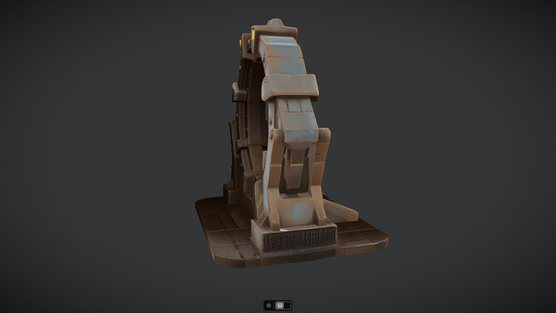 rusty portal 3D model_6