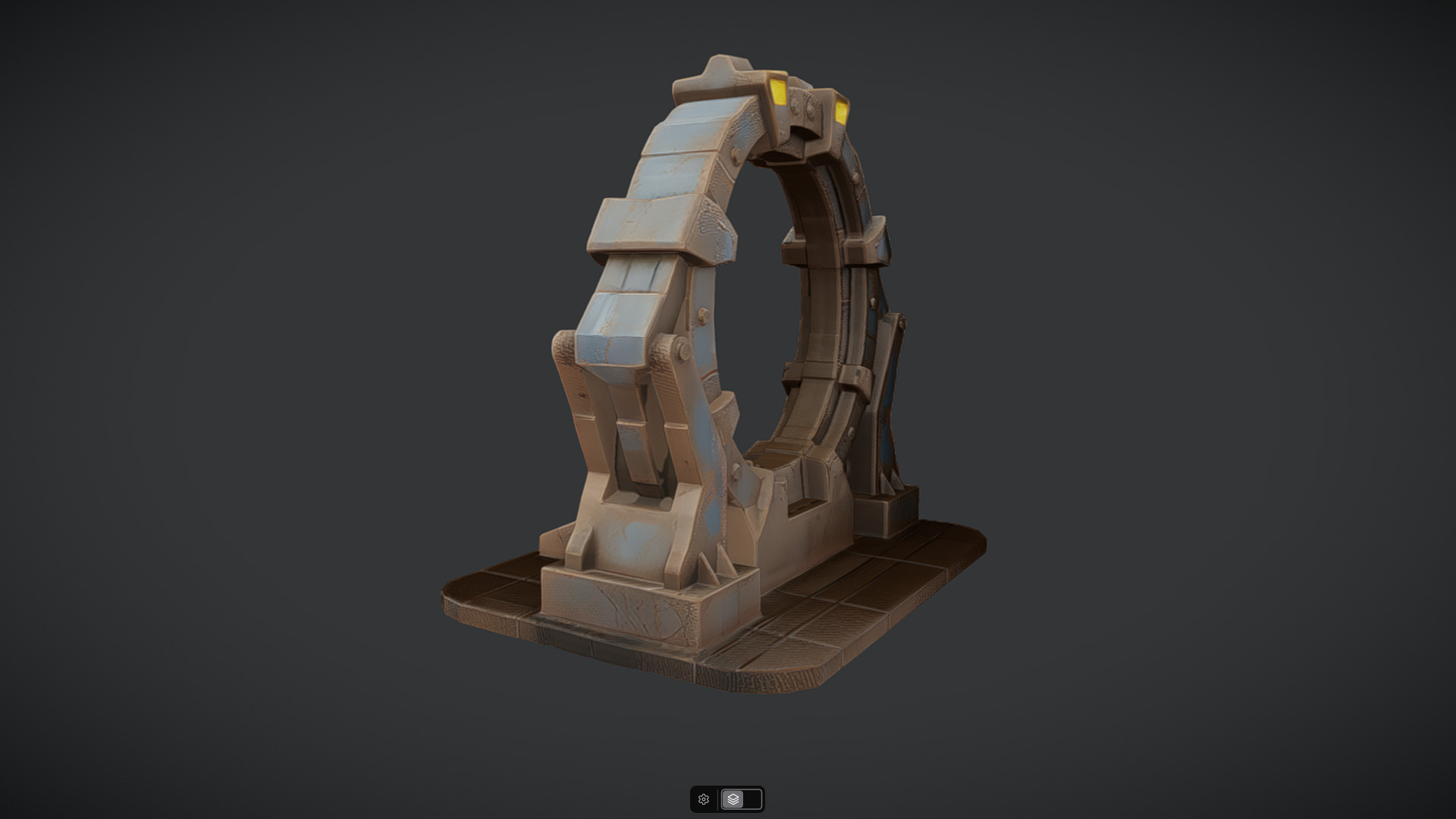 rusty portal 3D model_4