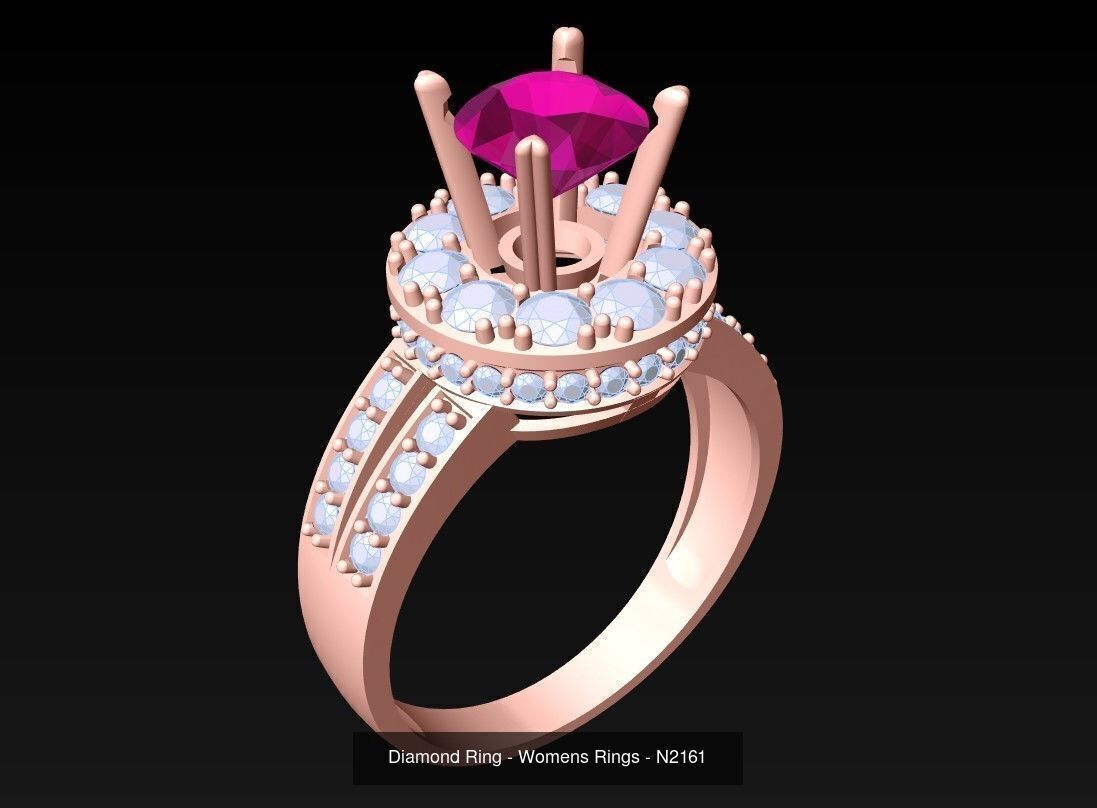 Collection 3d Ring Jewellery - 100 Womens Rings N20 _14