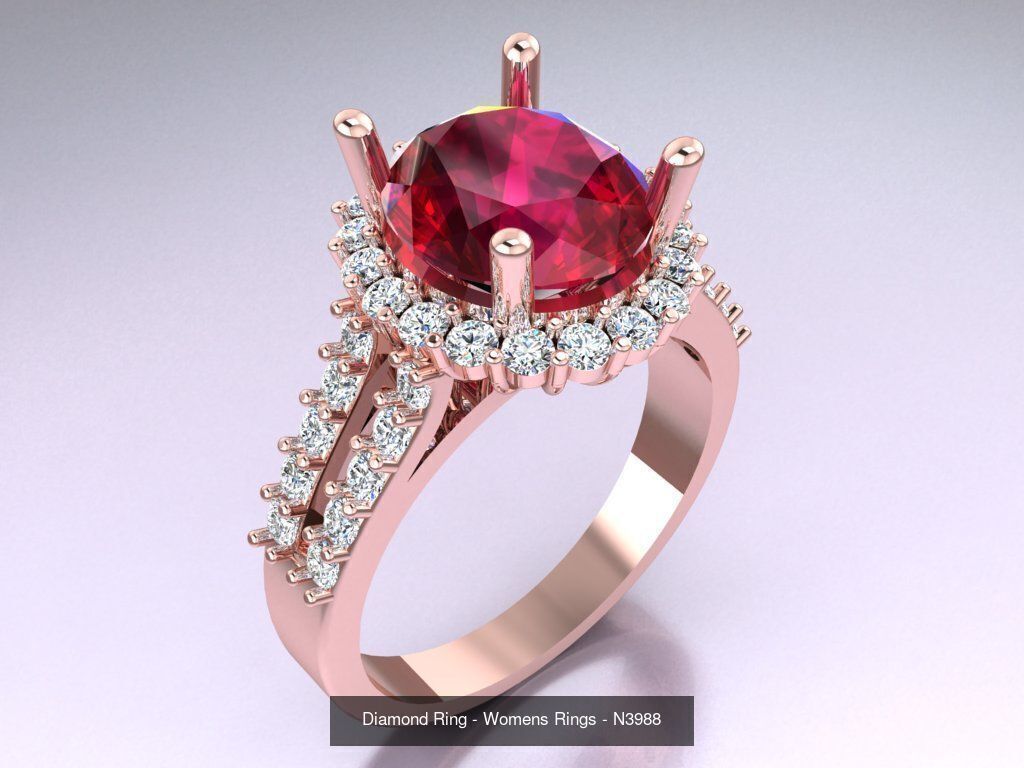 Collection 3d Ring Jewellery - 100 Womens Rings N20 _34