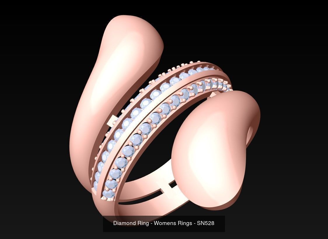 Collection 3d Ring Jewellery - 100 Womens Rings N20 _65