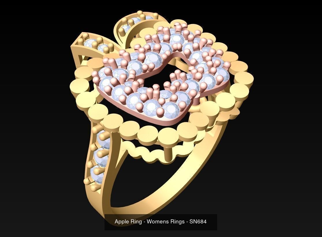 Collection 3d Ring Jewellery - 100 Womens Rings N20 _84