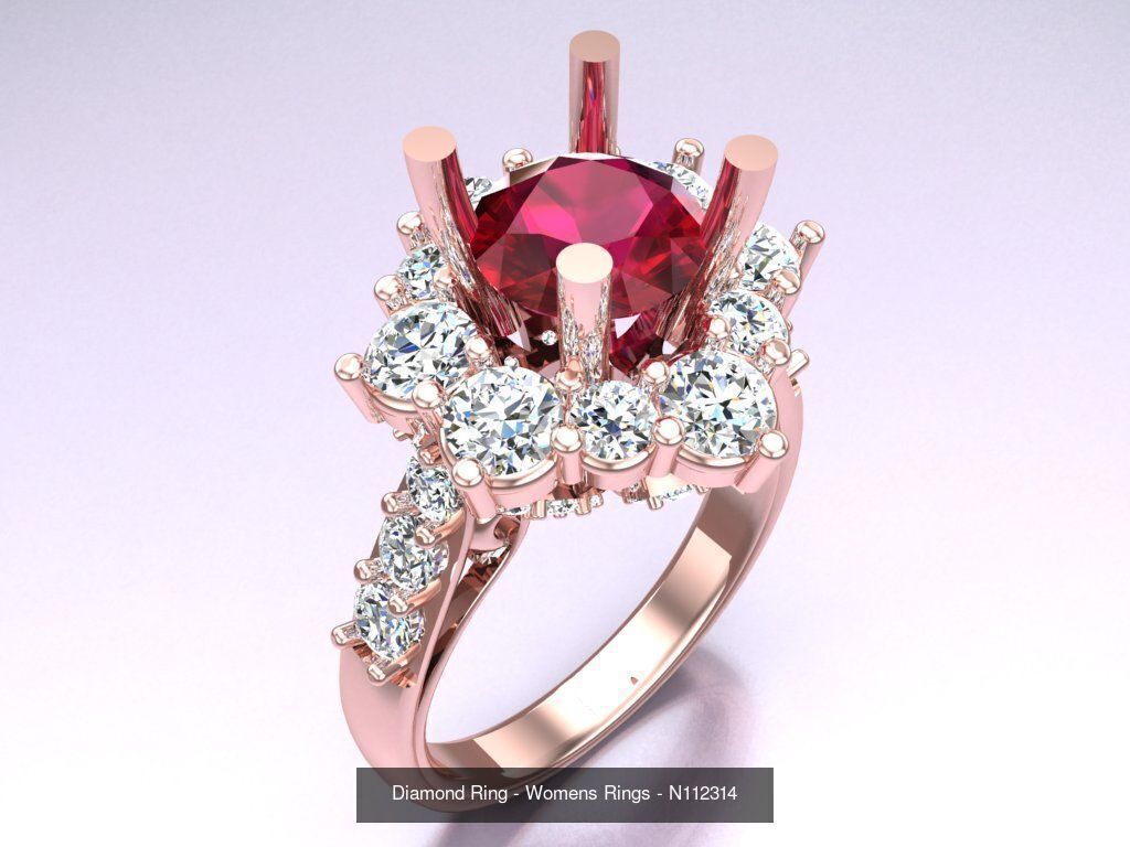 Collection 3d Ring Jewellery - 100 Womens Rings N20 _112