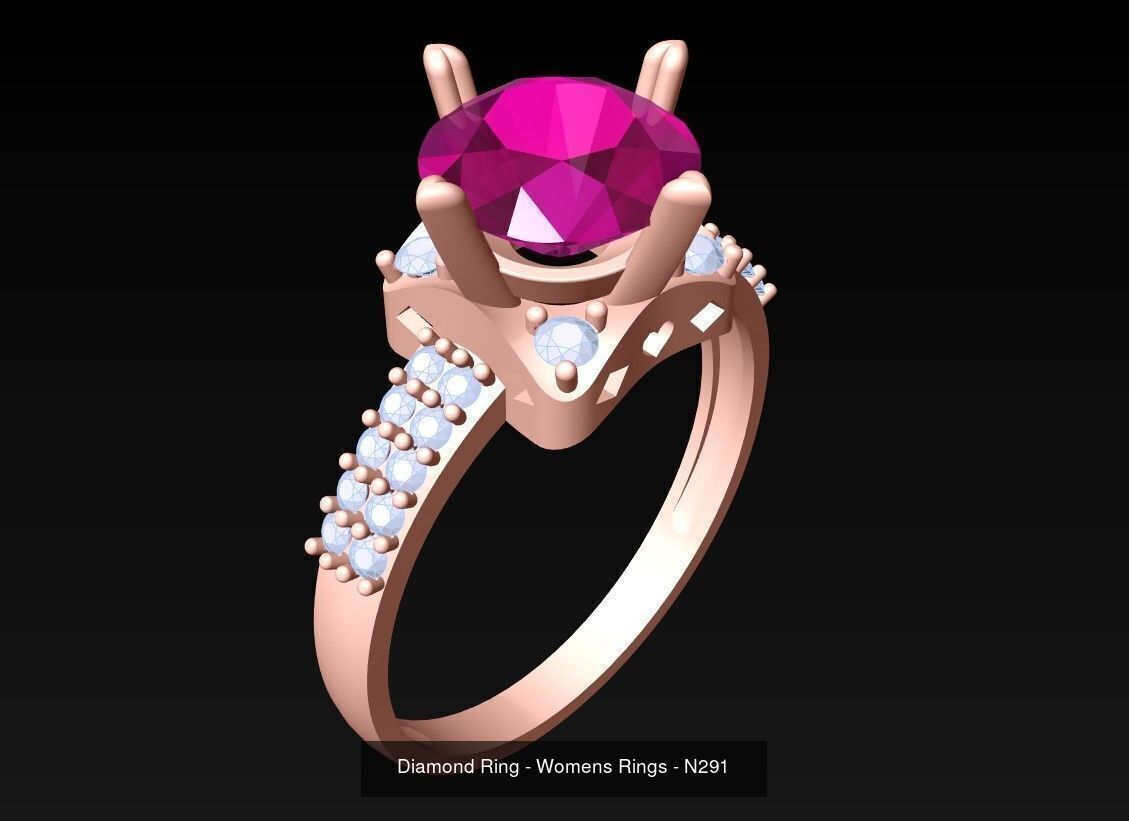 Collection 3d Ring Jewellery - 100 Womens Rings N20 _56