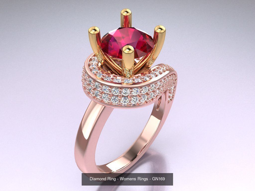 Collection 3d Ring Jewellery - 100 Womens Rings N20 _93