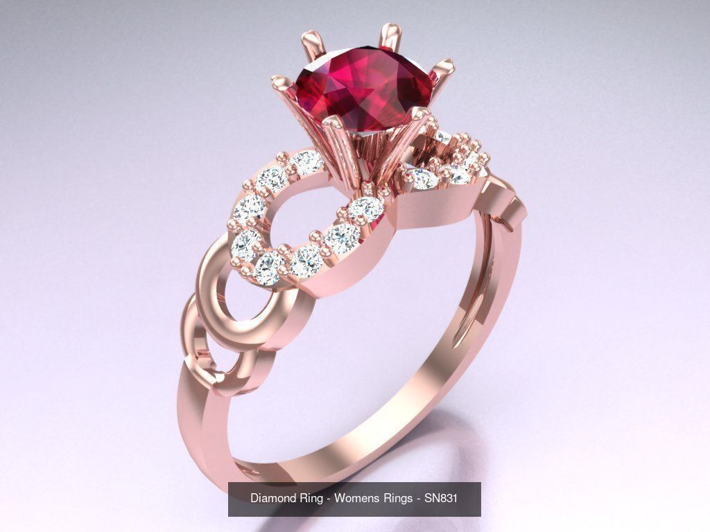 Collection 3d Ring Jewellery - 100 Womens Rings N20 _50