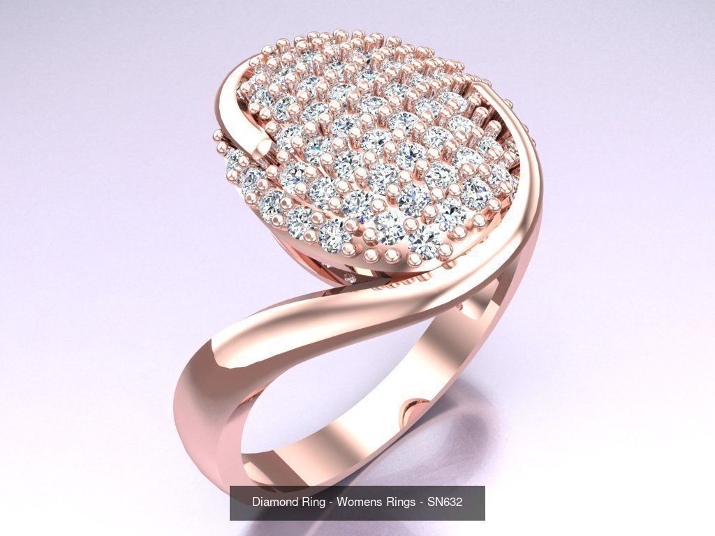 Collection 3d Ring Jewellery - 100 Womens Rings N20 _76