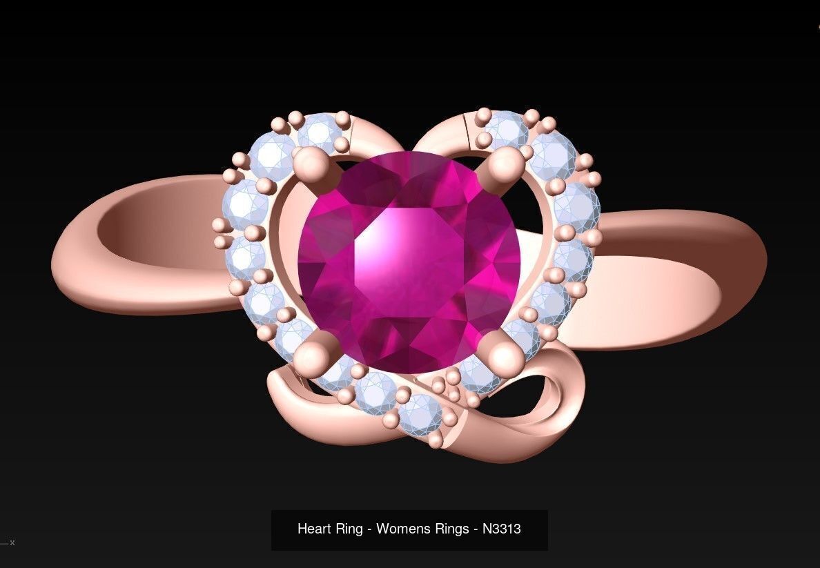 Collection 3d Ring Jewellery - 100 Womens Rings N20 _26