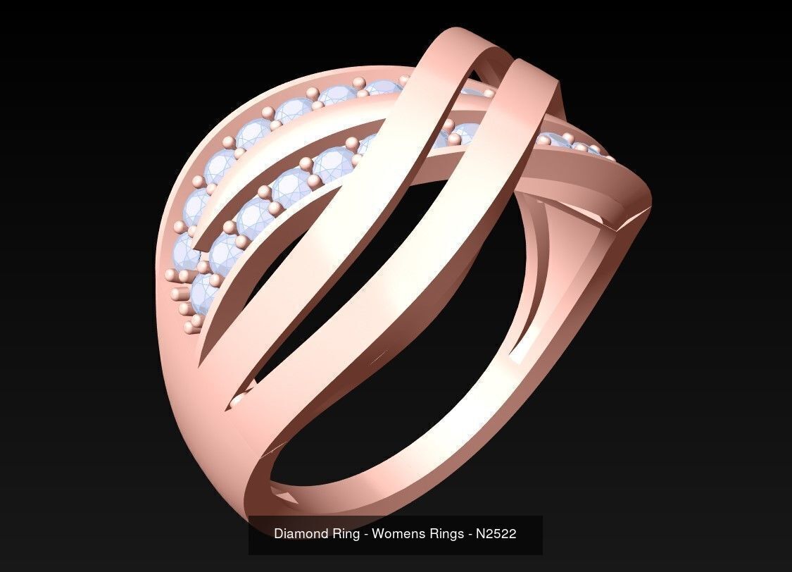 Collection 3d Ring Jewellery - 100 Womens Rings N20 _16
