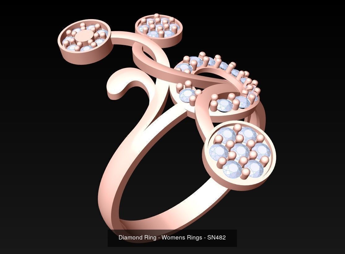 Collection 3d Ring Jewellery - 100 Womens Rings N20 _46