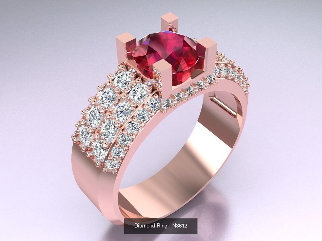 Collection 3d Ring Jewellery - 100 Womens Rings N20 _20