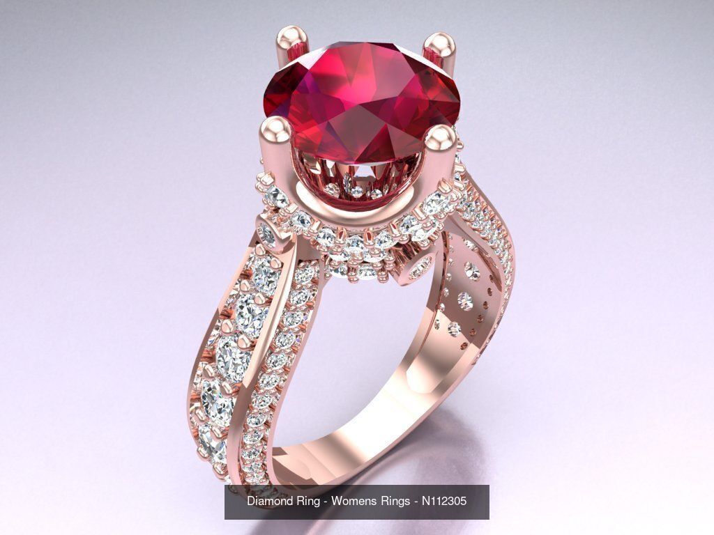 Collection 3d Ring Jewellery - 100 Womens Rings N20 _109