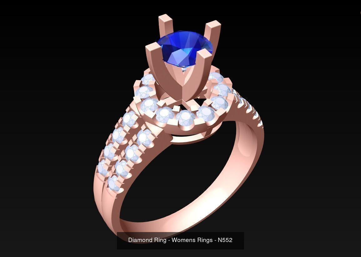 Collection 3d Ring Jewellery - 100 Womens Rings N20 _24