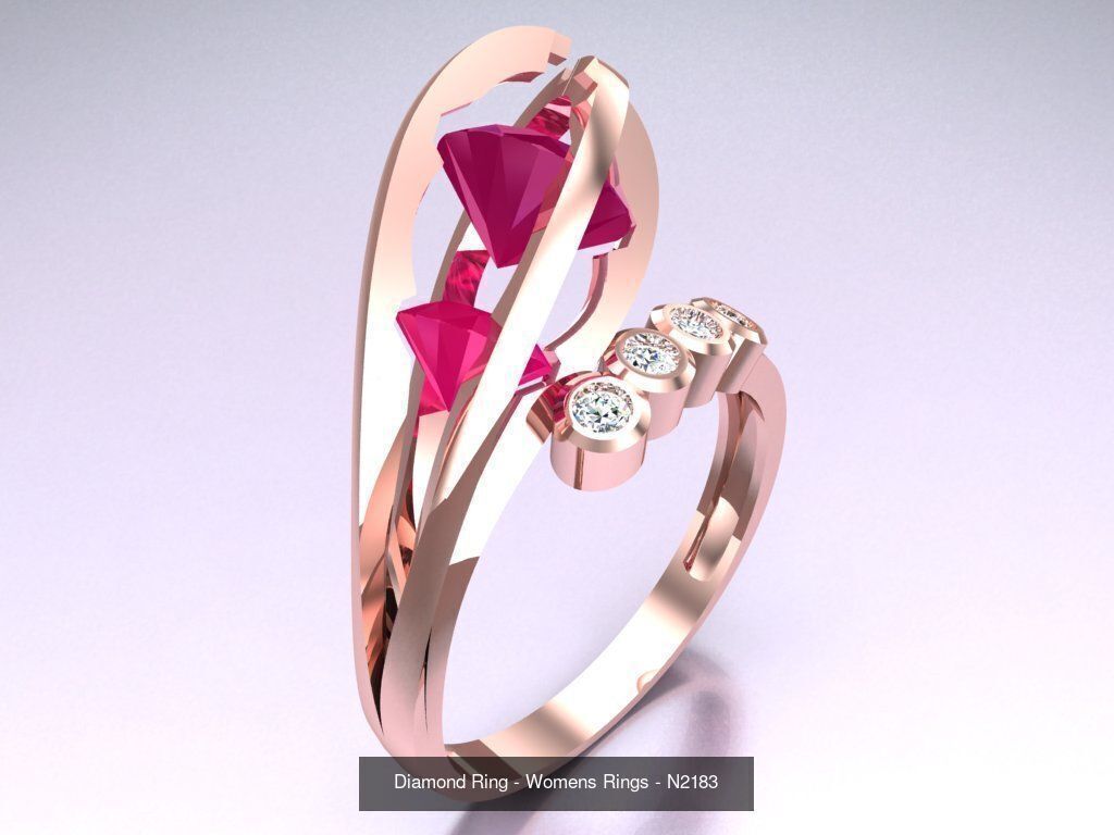 Collection 3d Ring Jewellery - 100 Womens Rings N20 _61