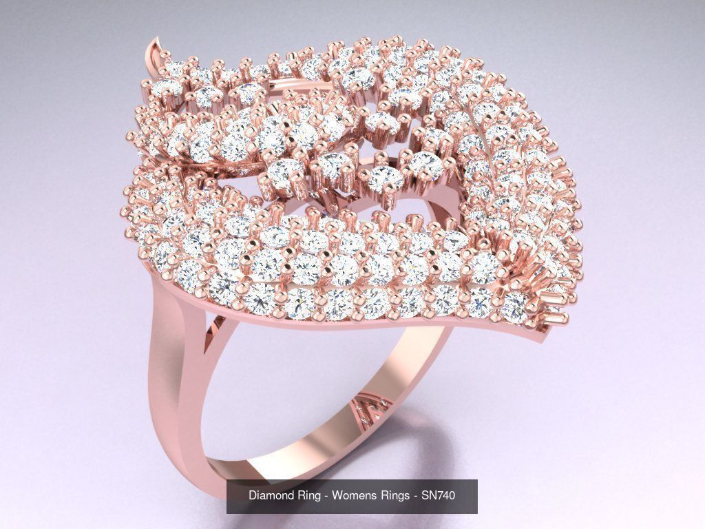 Collection 3d Ring Jewellery - 100 Womens Rings N20 _90