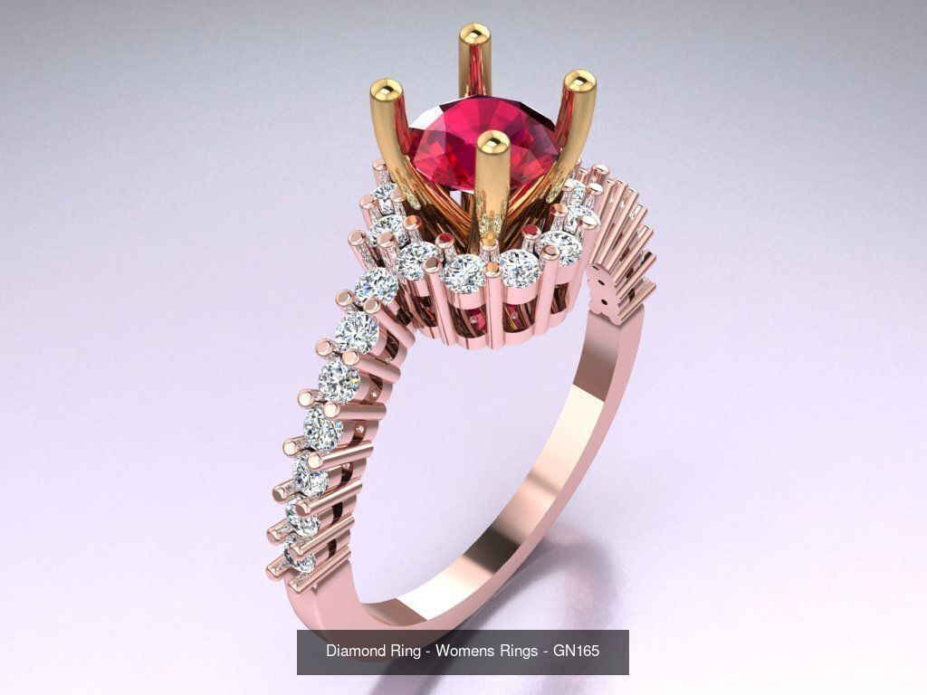 Collection 3d Ring Jewellery - 100 Womens Rings N20 _91