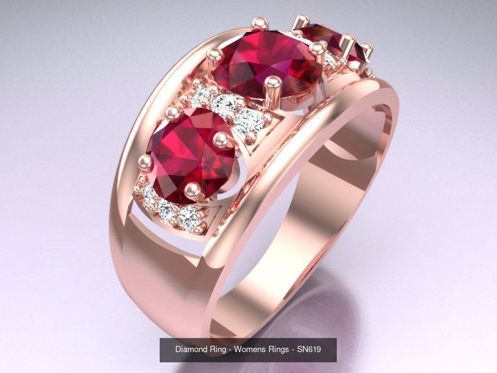 Collection 3d Ring Jewellery - 100 Womens Rings N20 _67