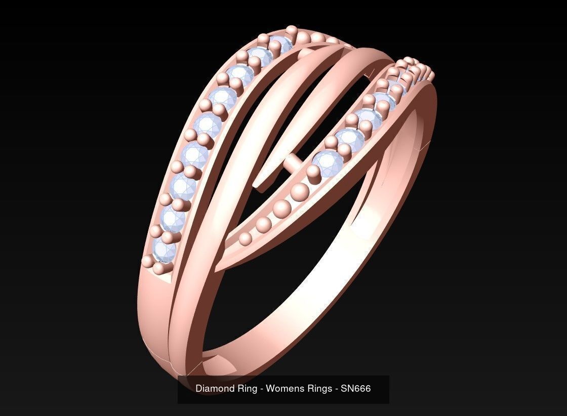 Collection 3d Ring Jewellery - 100 Womens Rings N20 _69