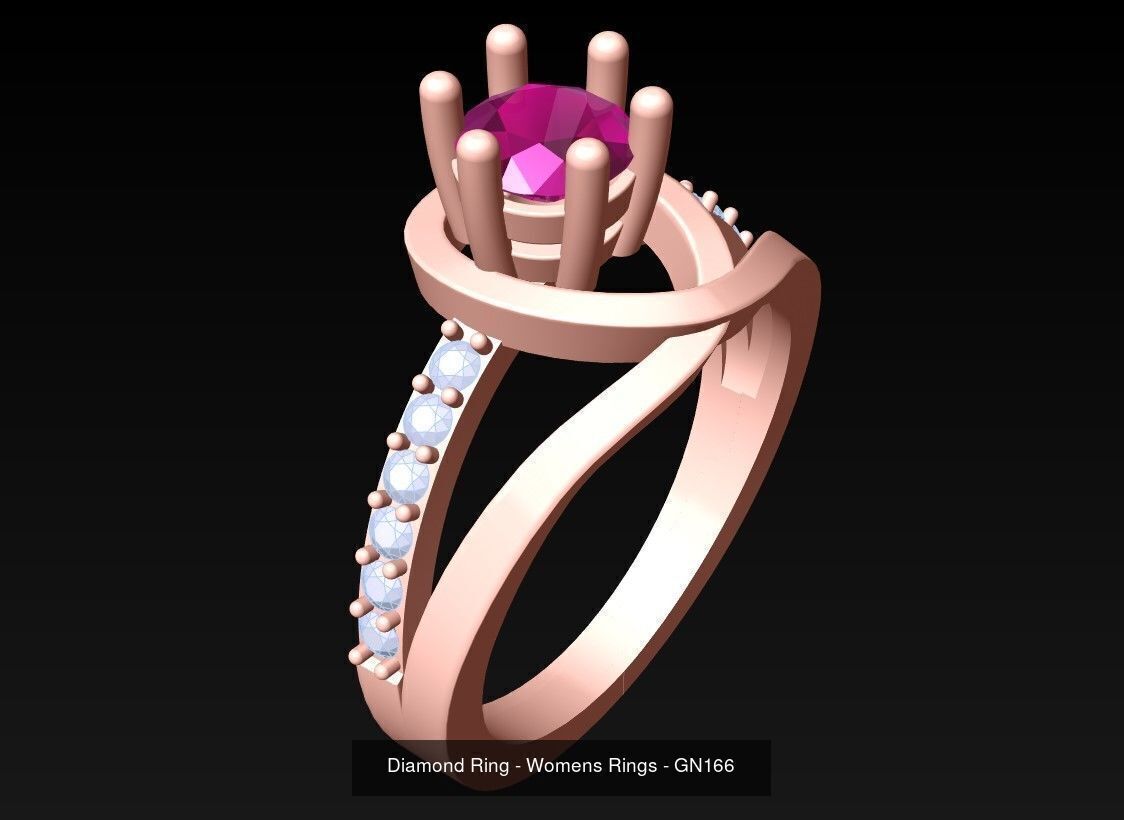 Collection 3d Ring Jewellery - 100 Womens Rings N20 _92