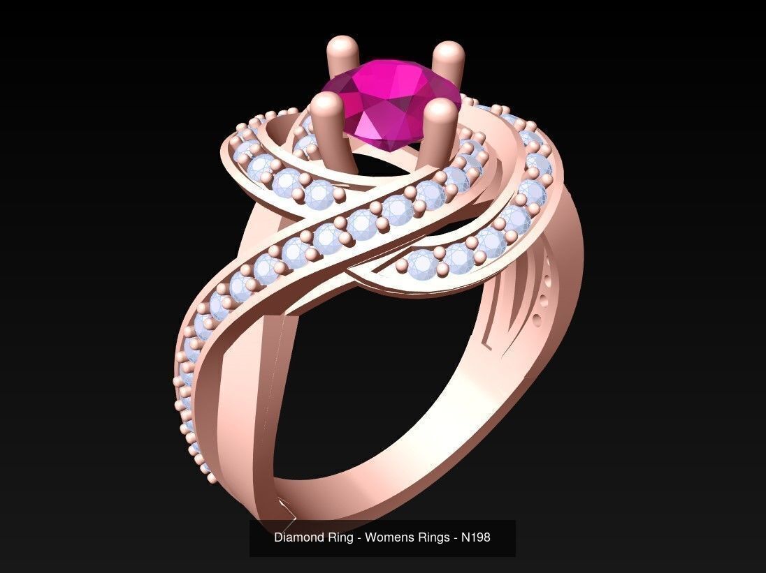 Collection 3d Ring Jewellery - 100 Womens Rings N20 _18
