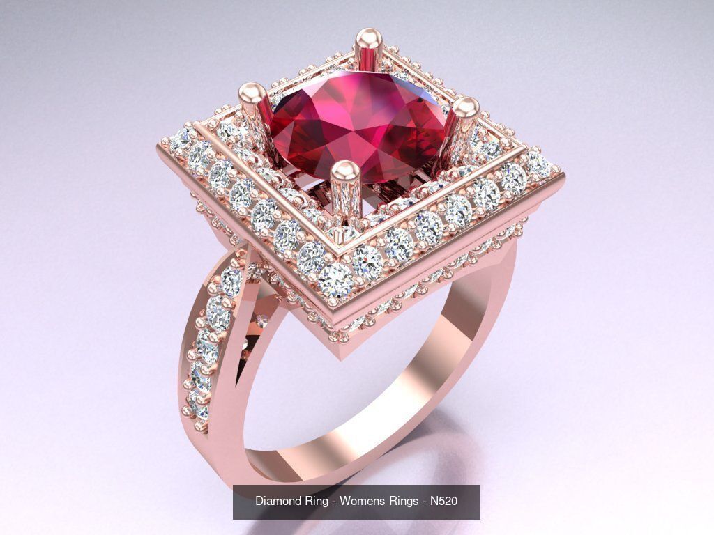Collection 3d Ring Jewellery - 100 Womens Rings N20 _59