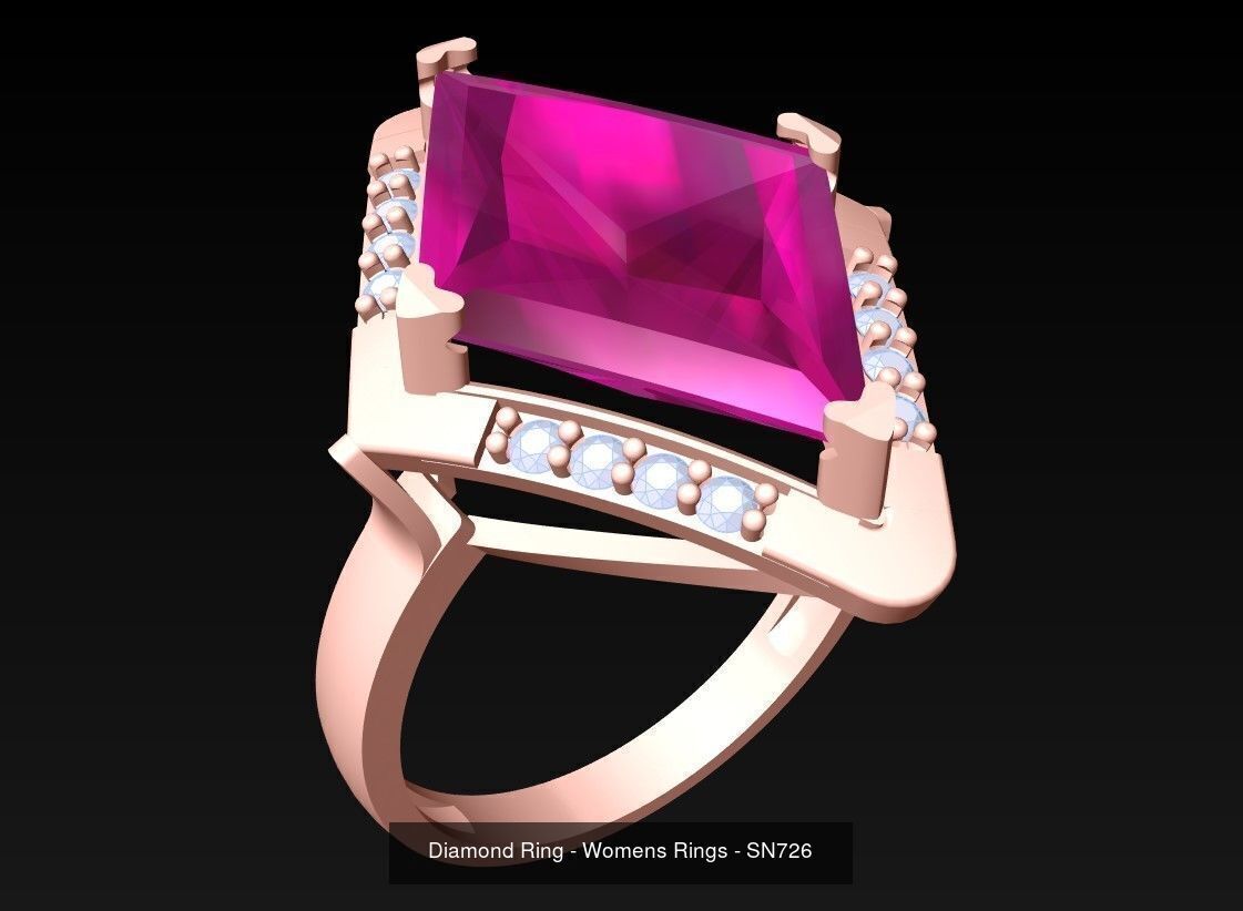 Collection 3d Ring Jewellery - 100 Womens Rings N20 _82