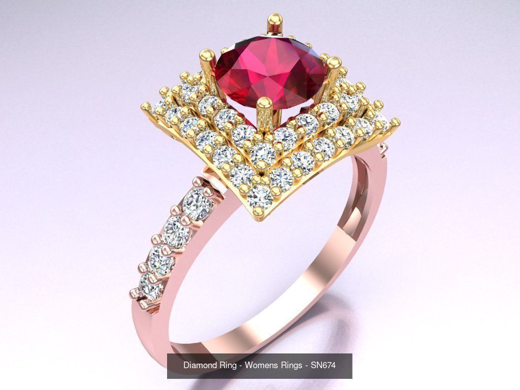 Collection 3d Ring Jewellery - 100 Womens Rings N20 _74