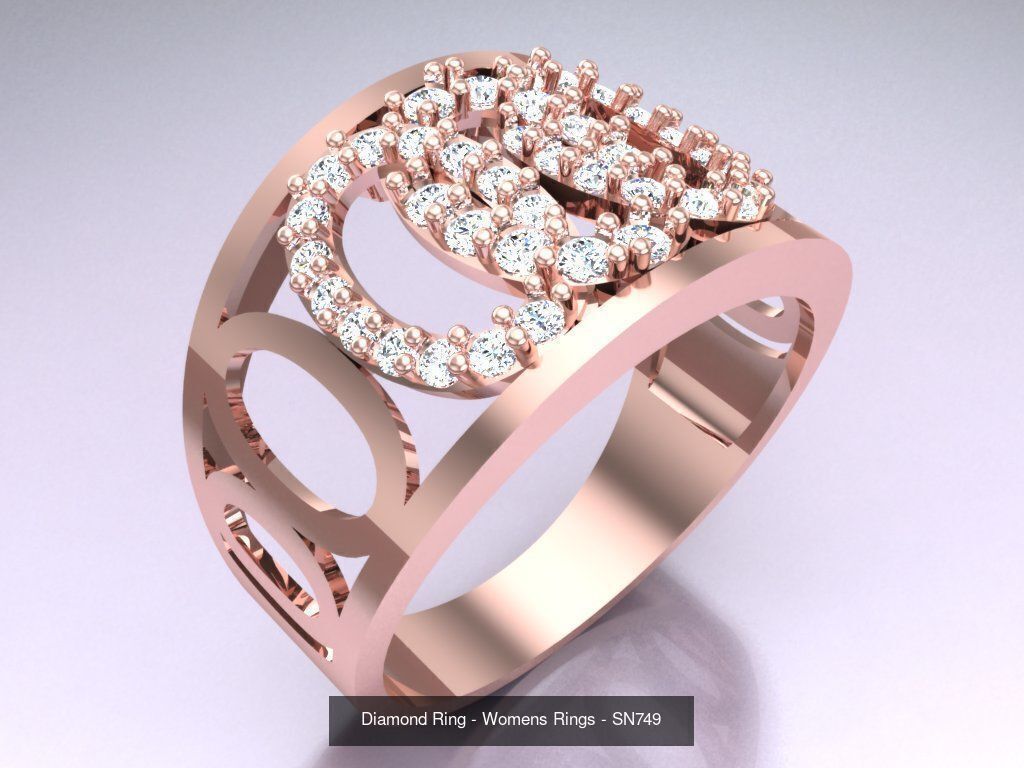 Collection 3d Ring Jewellery - 100 Womens Rings N20 _89