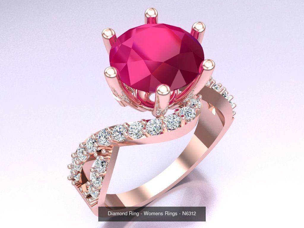 Collection 3d Ring Jewellery - 100 Womens Rings N20 _38