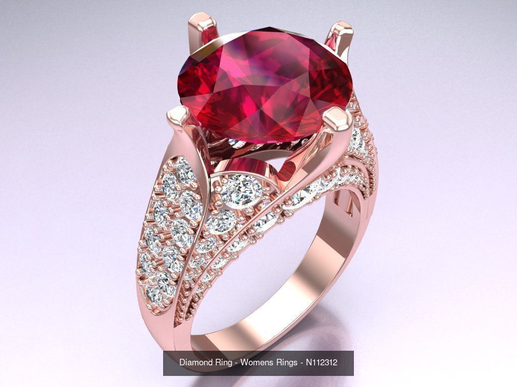 Collection 3d Ring Jewellery - 100 Womens Rings N20 _110