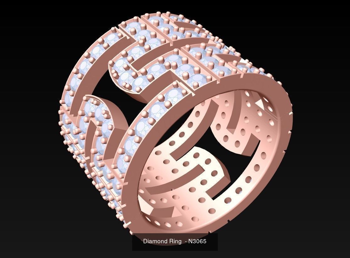 Collection 3d Ring Jewellery - 100 Womens Rings N20 _35