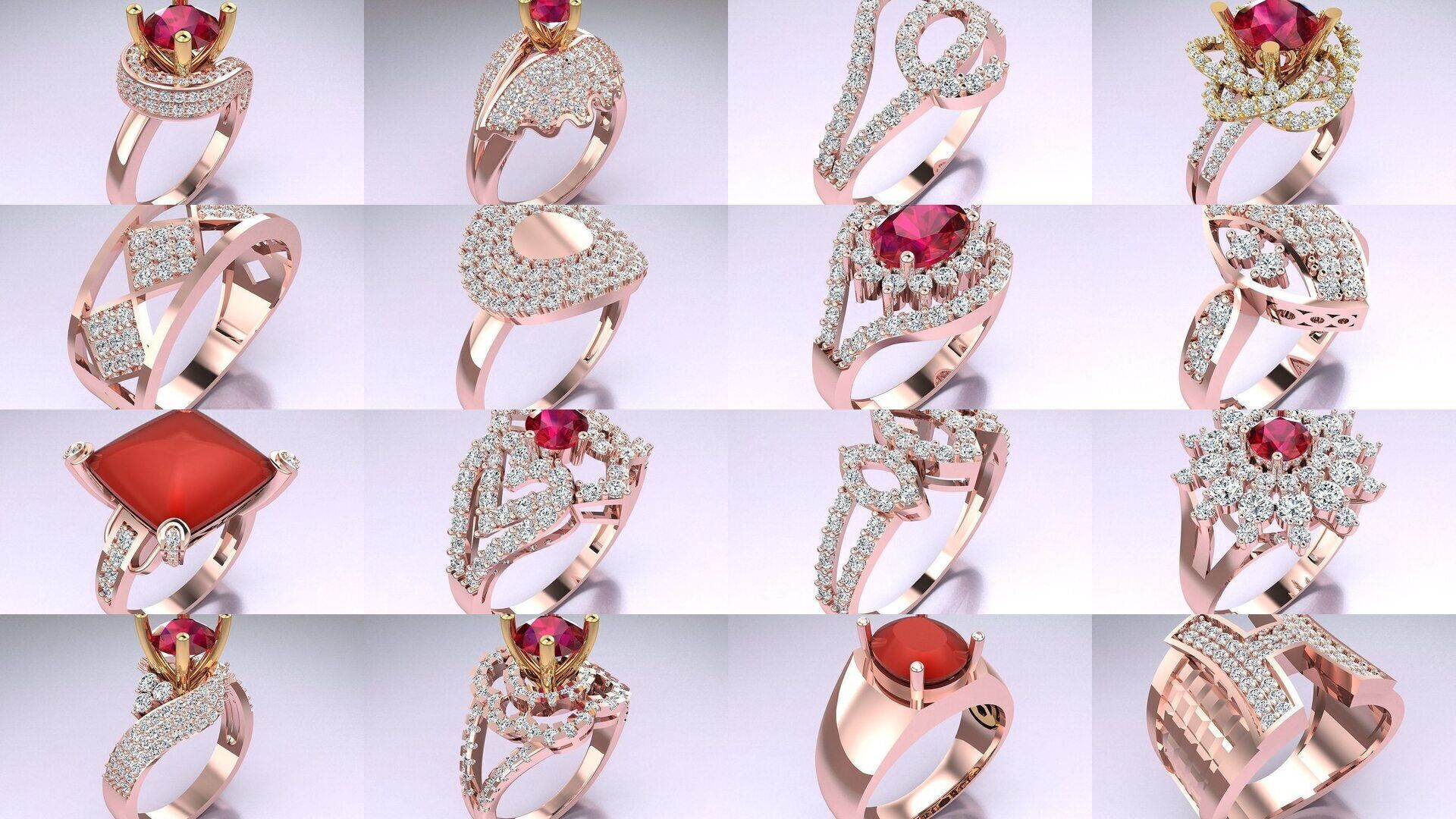 Collection 3d Ring Jewellery - 100 Womens Rings N20 _9
