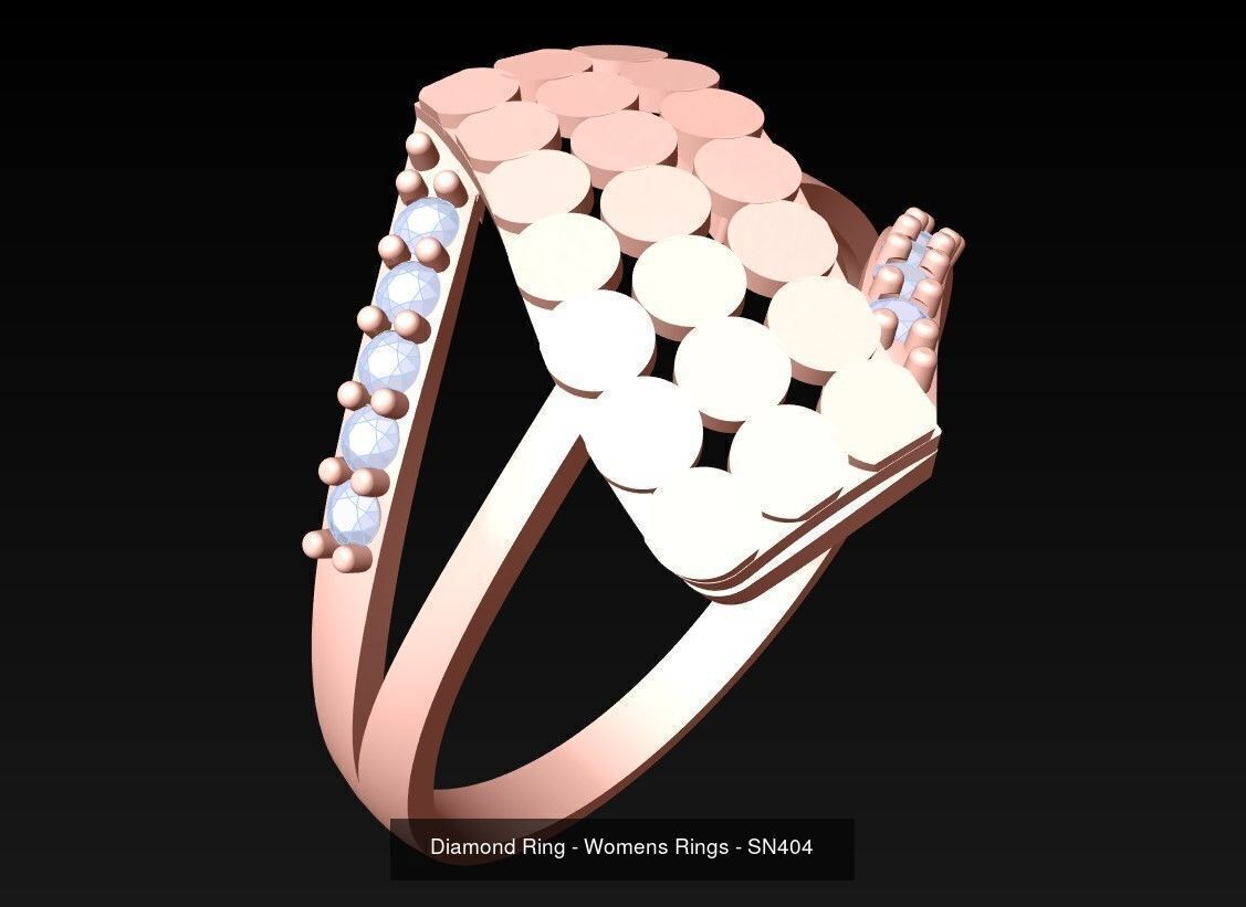 Collection 3d Ring Jewellery - 100 Womens Rings N20 _75