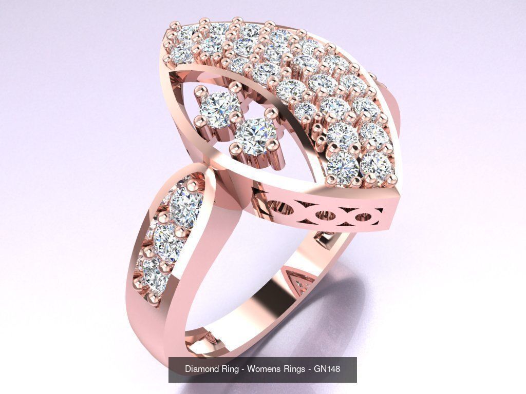 Collection 3d Ring Jewellery - 100 Womens Rings N20 _100